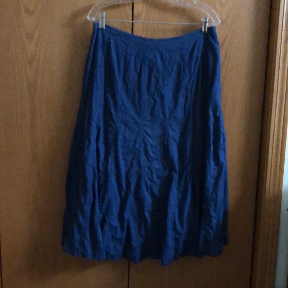 Navy swing skirt